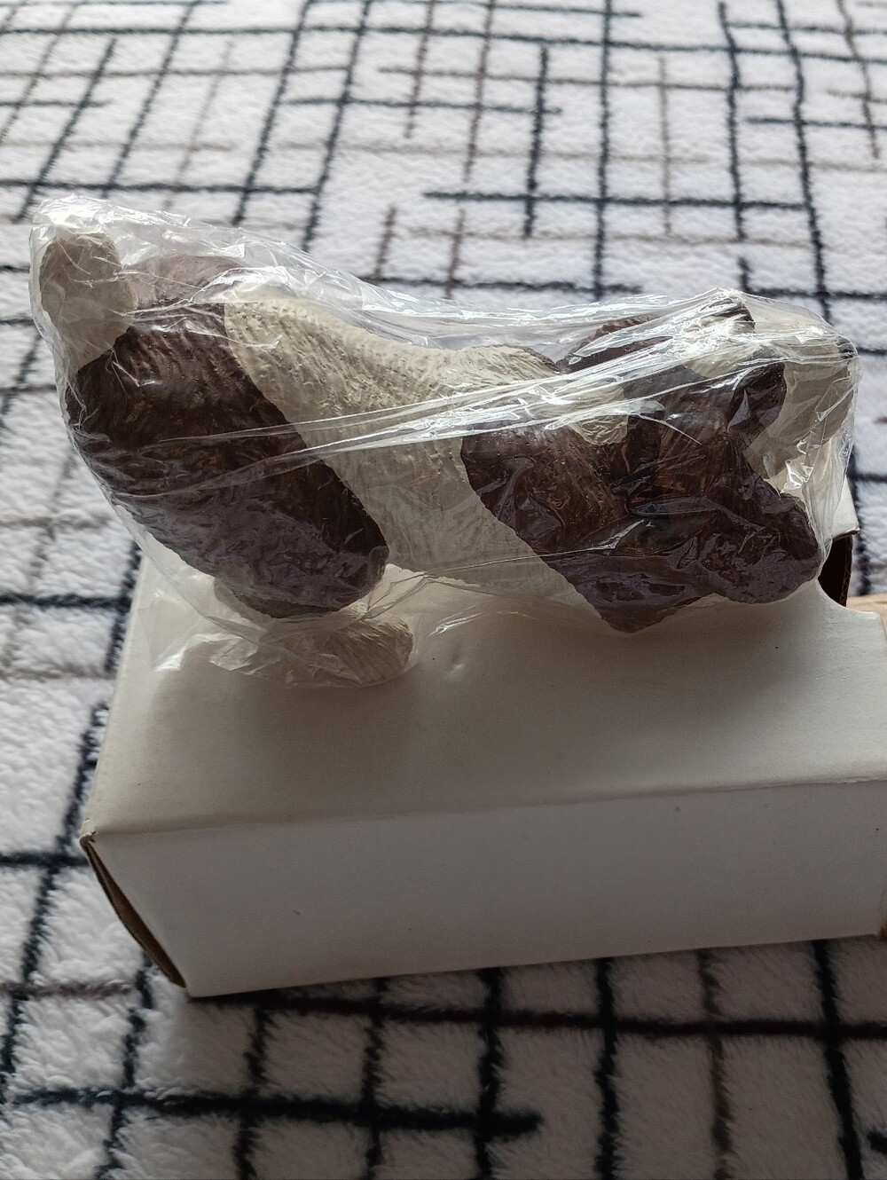 Danbury Mint Porcelain Brown and White Ceramic Dog Figurine
